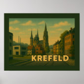 Krefeld Germany City Art Poster (Voorkant)