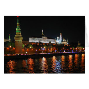 Kremlin Lights Reflecterend voor de rivier de Mosk
