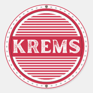 Krems City Pride Embleem – Oostenrijkse identiteit Ronde Sticker