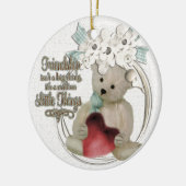 Kremvriendschap beer keramisch ornament (Links)