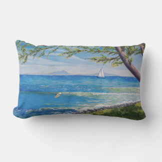 Krescent Head Beach Seascape Painting Kussen