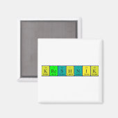 Kreshnik periodieke lijstnaam magnet magneet (Voorkant / Achterkant)