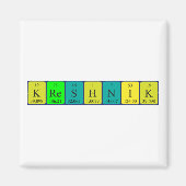 Kreshnik periodieke lijstnaam magnet magneet (Voorkant)