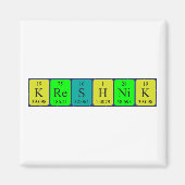 Kreshnik periodieke lijstnaam magnet magneet (Voorkant)