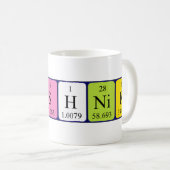 Kreshnik tasse de nom de table périodique (Devant droit)