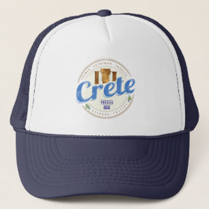 Kreta eiland Griekenland Retro vakantie Souvenir Trucker Pet