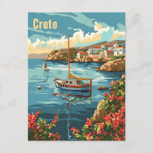 Kreta Griekenland Vintage Briefkaart