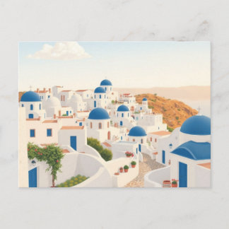 Kreta Griekenland Vintage Reis Kunst Ansichtkaart Briefkaart