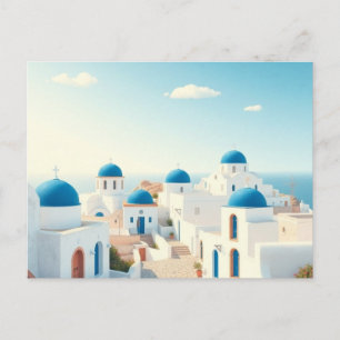 Kreta Griekenland Vintage Reis Kunst Ansichtkaart Briefkaart