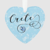 Kreta Heart Flag, Griekenland, Kreta Ornament (voorkant)