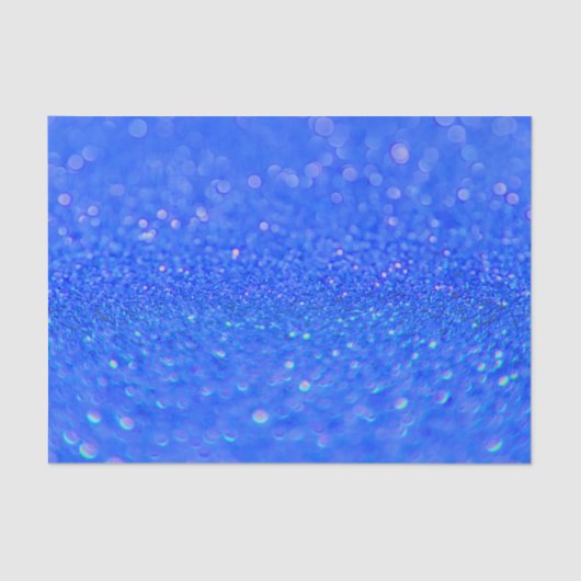 Kreukblauw Glitter Design Tissue Paper Tissuepapier (Voorkant)