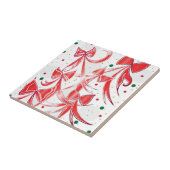 Kreukbonnetpatroon voor kerstsnoepjes tegeltje (Zijkant)