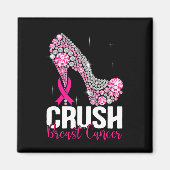 Kreukborst Borstkanker Bewustmakersrol Roze lint Magneet (Voorkant)