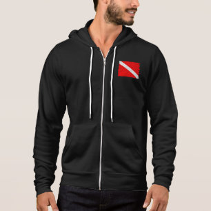 Kreukgekreukelde duikvlag hoodie