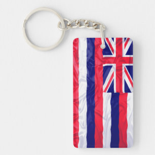 Kreukgerichte vlag Hawaii Sleutelhanger