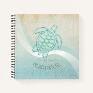 Kreukhuis Nautical Turtle Aqua Blue ID623 Notitieboek