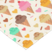 Kreukkleurig roompatroon tafelkleed (Gekanteld)