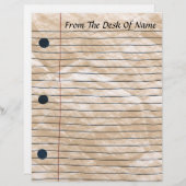 Kreukpapier met briefhoofd (Voorkant / Achterkant)