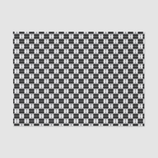Kreukpapier met tight-Basket-Weave-Black-White-Tis Tissuepapier
