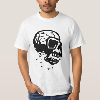 Kreukroofschedel Zwart en wit T-shirt