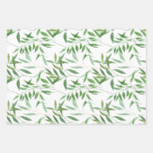 Kreukschroot uit de botanische groen - set van 3 D Inpakpapier Vel (Voorkant)