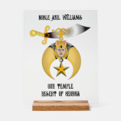 Kreukstoffen Acryl Bord (Voorkant)