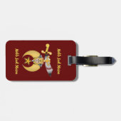 Kreukstoffen Bagagelabel (Achterkant horizontaal)