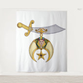 Kreukstoffen Wandkleed (Voorkant)