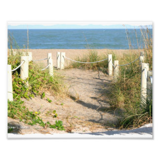 Kreukvrij van Florida Beach Color Foto Afdruk