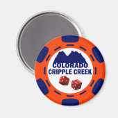 KREUPELE COLORADO POKER CHIP MAGNEET (Voorkant / Achterkant)
