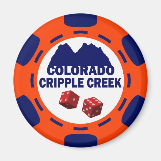KREUPELE COLORADO POKER CHIP MAGNEET (Voorkant)