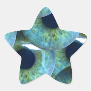 kreupele oogballen ster sticker