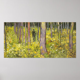 Kreupelhout met Twee Figures Van Gogh Fine Art. Poster