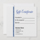 Kreuzend Elegant kerstcadeaubon (Achterkant)