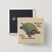 Kreuzengekreukvrij Vierkante Button 5,1 Cm (Voorkant /achterkant)