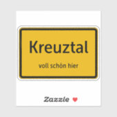 Kreuztal Aufkleber Sticker Autoaufkleber (Vel)