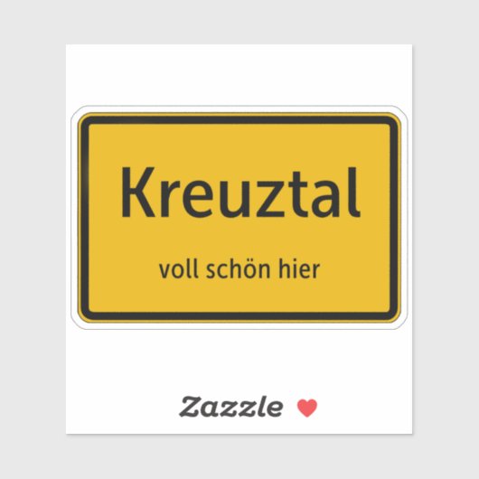 Kreuztal Aufkleber Sticker Autoaufkleber (Vel)