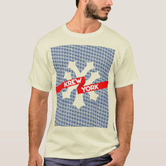 KREW YORK STREET STYLE - BRAND LOGO PATTERN T-SHIRT