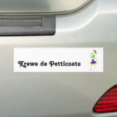 Krewe de Petticoats Bumpersticker (Op auto)
