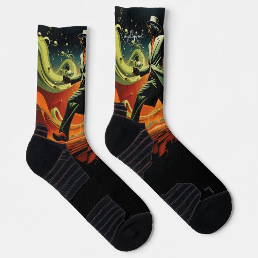 Kreyollywood-chaussettes unisexe sokken (Rechts)