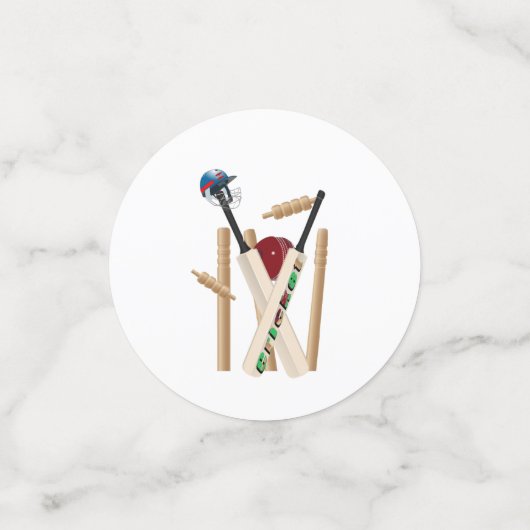 Krickethelm, vleermuizen en knollen, confetti (Kleine voorkant)