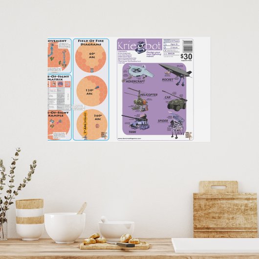 Kriegbot Hoesje Poster (Keuken)