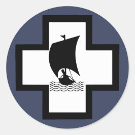 Kriegsmarine 13e U-boot Flottilla Emblem Ronde Sticker