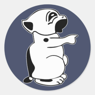 Kriegsmarine U-507 Emblem - Geen schild Ronde Sticker