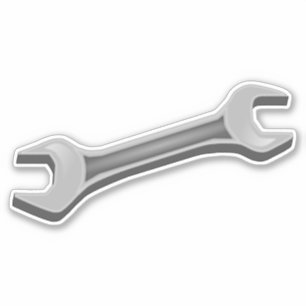 Krijg Crafty met onze Moersleutel Tool Sticker