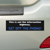 KRIJG DE TELEFOON UIT BUMPERSTICKER (Op auto)