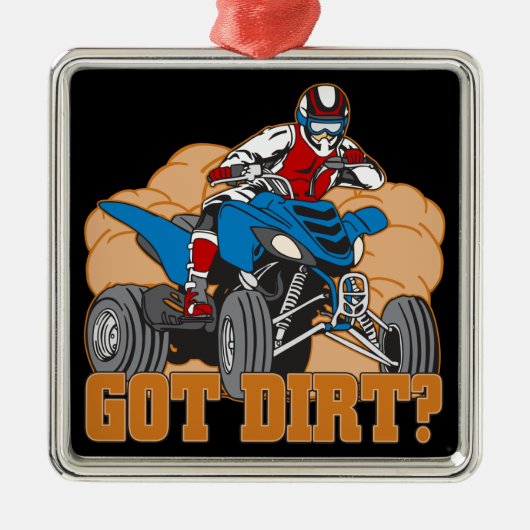 Krijg Dirt ATV Metalen Ornament (Voorkant)