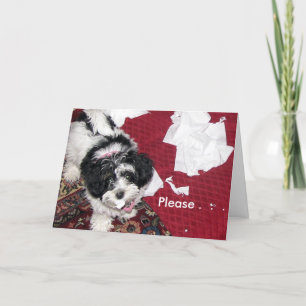 Krijg een goede puppy. kaart