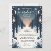 Krijg Forest Stars Snow Bright Winter Vrijgezellen Kaart (Voorkant)