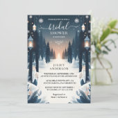 Krijg Forest Stars Snow Bright Winter Vrijgezellen Kaart (Staand voorkant)